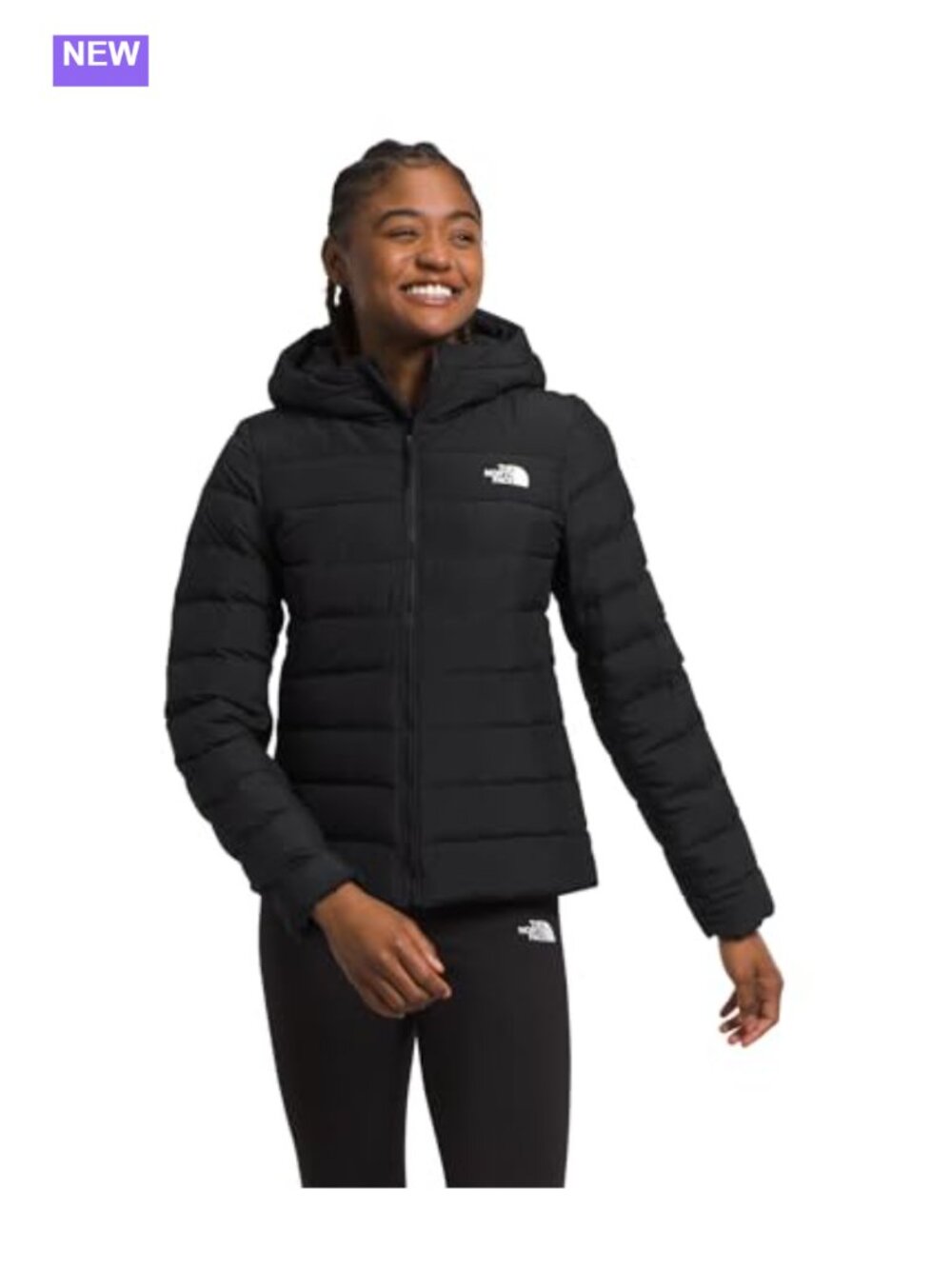 Recycled Down Hooded Jacket Wind Resistant Insulated